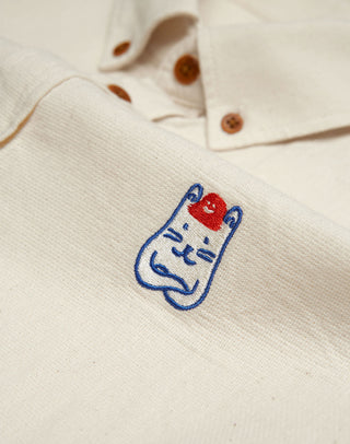Olow Classico Mate Shirt in Off White