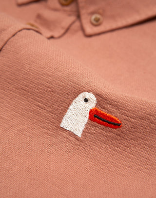 Olow Sienne Classico Goosy Shirt in Terracotta