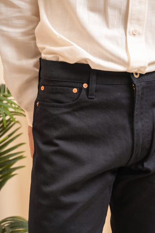 FOB Factory 5 Pocket Bedford Cord Trousers in Navy