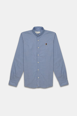 Edmmond Studios Special Duck Round Collar Shirt - Light Blue