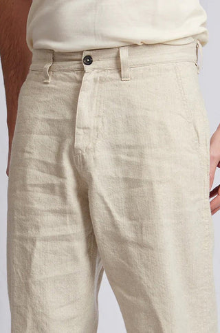 A.B.C.L. Hemp Blended Mastro Carpenter Pants in Stone