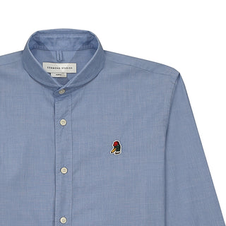 Edmmond Studios Special Duck Round Collar Shirt - Light Blue