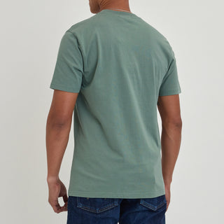 Olow Banana Chill Embroidered Tee in Green