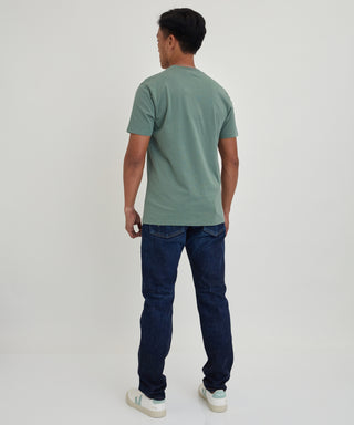 Olow Banana Chill Embroidered Tee in Green