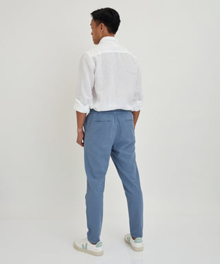 Olow Weekend Trouser in Blue Grey
