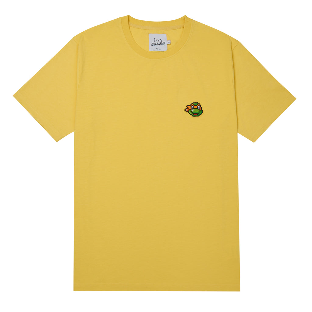 Bricktown x Turtles Michelangelo Embroidered Tee