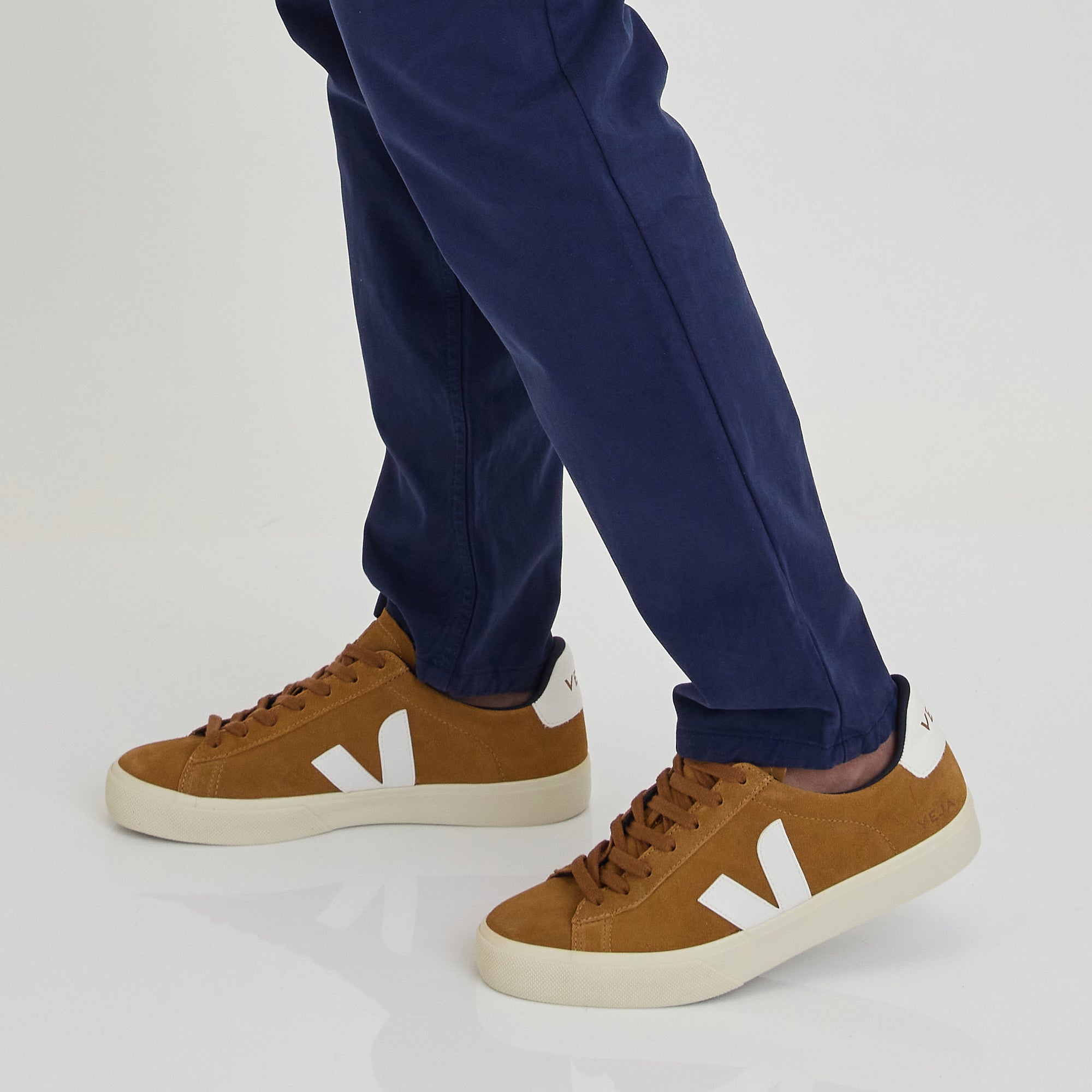 Shop Veja Campo Suede in Camel